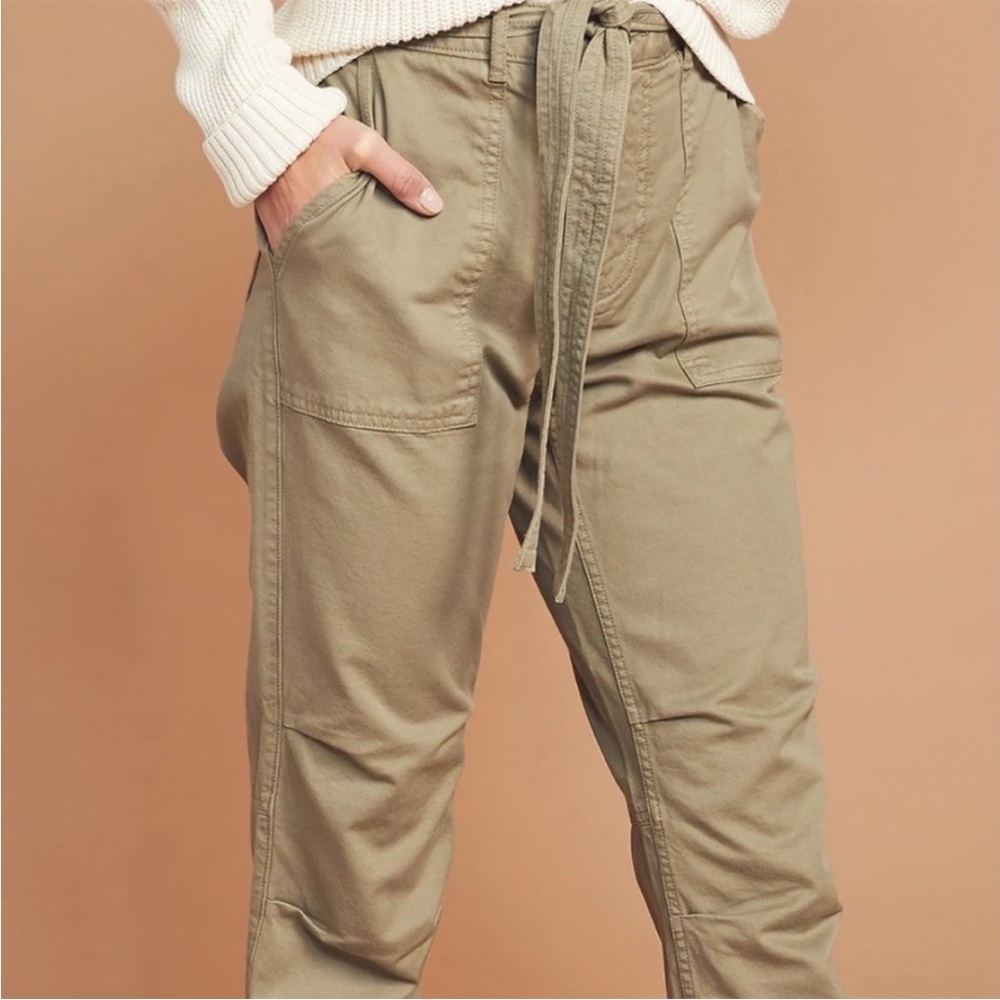 NWoT FAHERTY The Orion Utility Pant Belted Jogger Style Khaki in Aloe SZ: 30